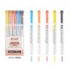 5Pcs/set Double Headed Highlighter Pen Marker Pen Children's Drawing Pen Stationery Supplies Light Color Marker Pen
