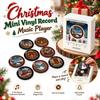 Christmas Mini Vinyl Record Music Player Christmas Music Box  Holiday Home Decor