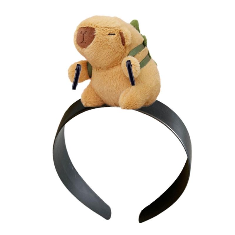 

Cute Doll Headband Funny Toothless Doll Headband Capybara Hair Band Cotton Doll Headband Perfect for Parties and Cosplay