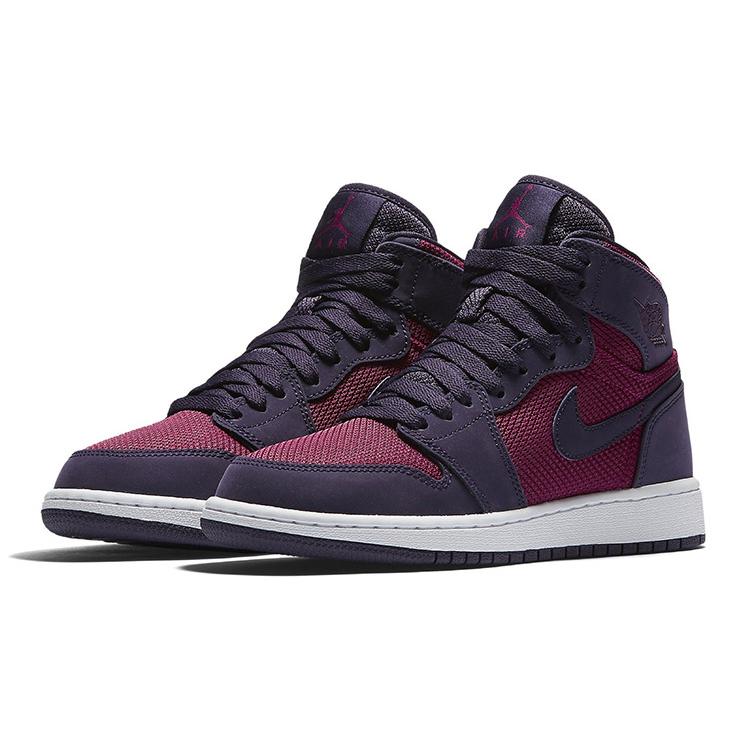 New JORDAN Air JORDAN 1 Kids' Basketball Shoes Grade School 332148-608