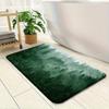 1pc Misty Forest Bath Mat - Soft Plush 16"x24" Non-Slip Rubber Backing, Machine Washable 100% Tech Fabric, Serene Nature Design