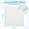 6-40Pcs White Blank Square Artist Canvas Pine Wood Board Frame Cotton Artist Canvas Boards for Oil Painting Acrylic Watercolor
