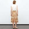 JESSIE Chic Printed Mulberry Silk Skirt