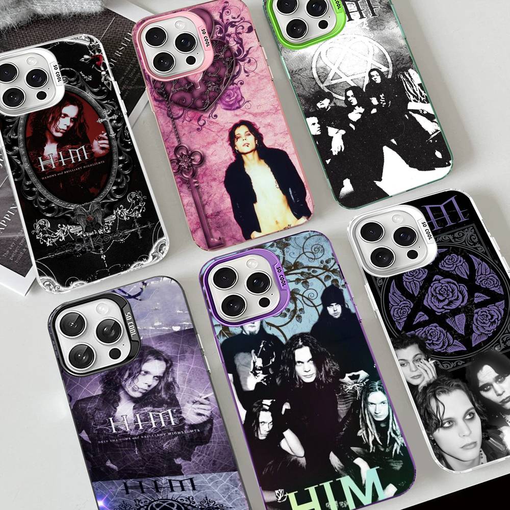 Band His Infernal Majesty Phone Case For IPhone 17 16 15 14 11 12 13 Pro Max Pro Plus Colored Silver Cover