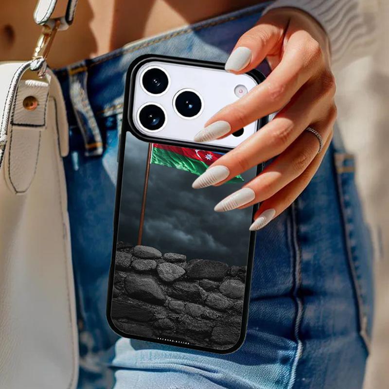 Azerbaijan Flag Soft Phone Case For iPhone 17 Air 14 15 13 12 Max Cover For Apple 14 15 16 16e 11 Pro Max Plus Coque