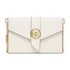 MK Charm Flap Letter Logo Chain Commuter Leather Crossbody Bag Medium Women Bags Cream 32S0G00C6L-289