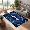Tapis de zone en flanelle imprimé Tottenham Hotspur Antidérapant Doux Polyester Tapis de sol Tapis de décoration d'intérieur pour Chambre à coucher Salon Canapé