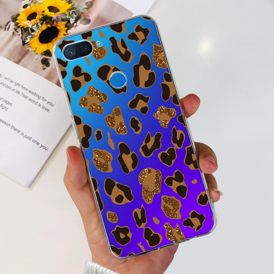 For Xiaomi Mi 8 Lite Case Cute Painted Cover Clear Silicone Phone Case For Xiaomi Mi 8 Lite 8Lite Back Cover 6.26'' Fundas Coque