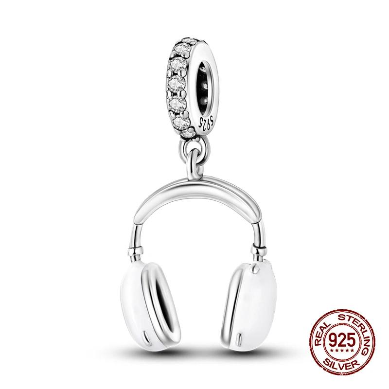 Music Lovers Earphone Tapeguitar Sax Musical Charms Beads Fit Copper Bracelets Diy Jewelry Women Party Gift