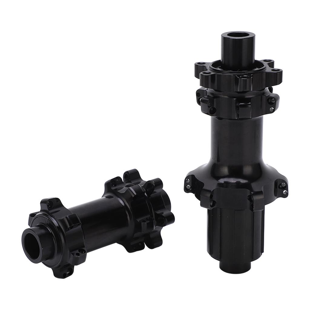 Mountain Bike Hub 24 Hole Brake Wheel Hub Folding Bike Barrel Shaft Aluminum Alloy Straight Pull for 6 Bolts Disc Brake