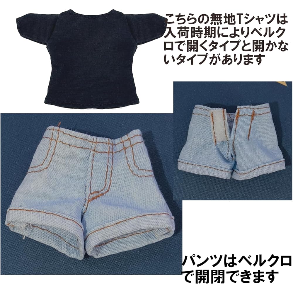 Olyoly 1/6 Doll Outfit Set T-shirt Denim Shorts Skirt for 30cm Miniature Dolls
