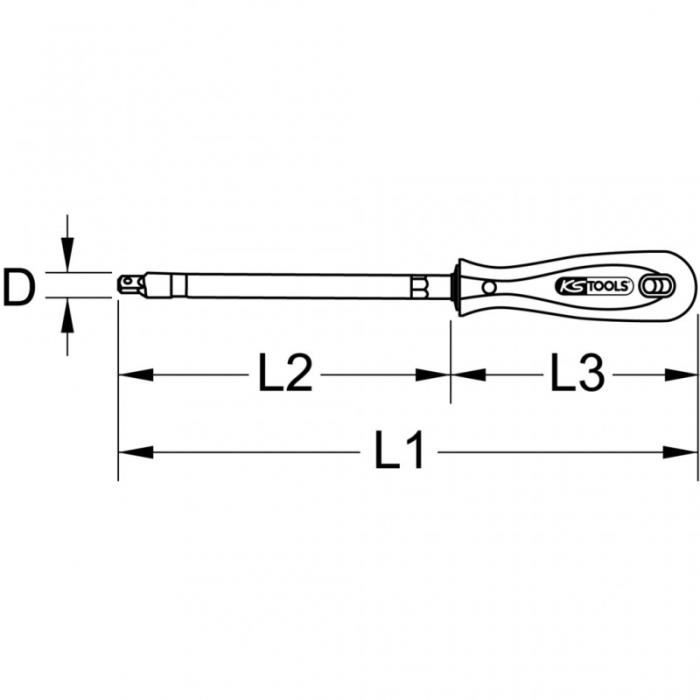 159.1125. Tournevis à douilles ERGOTORQUEplus flexible 10mm