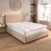 Hotel Quality Mattress Topper Extra Heigh, 10cm / 4 Inch Heigh & Extra Soft, Easy Care & Machine Washable, Christmas Gifts