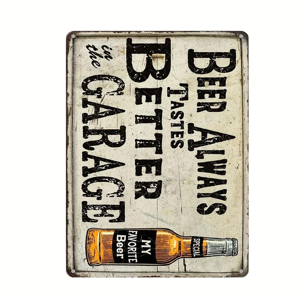 FJ Vintage Bar Signs Bar Decor Funny Bar Open Metal Signs for Home Bar Man Cave Decor Signs 20x30 Cm Retro Bar Metal Iron Signs