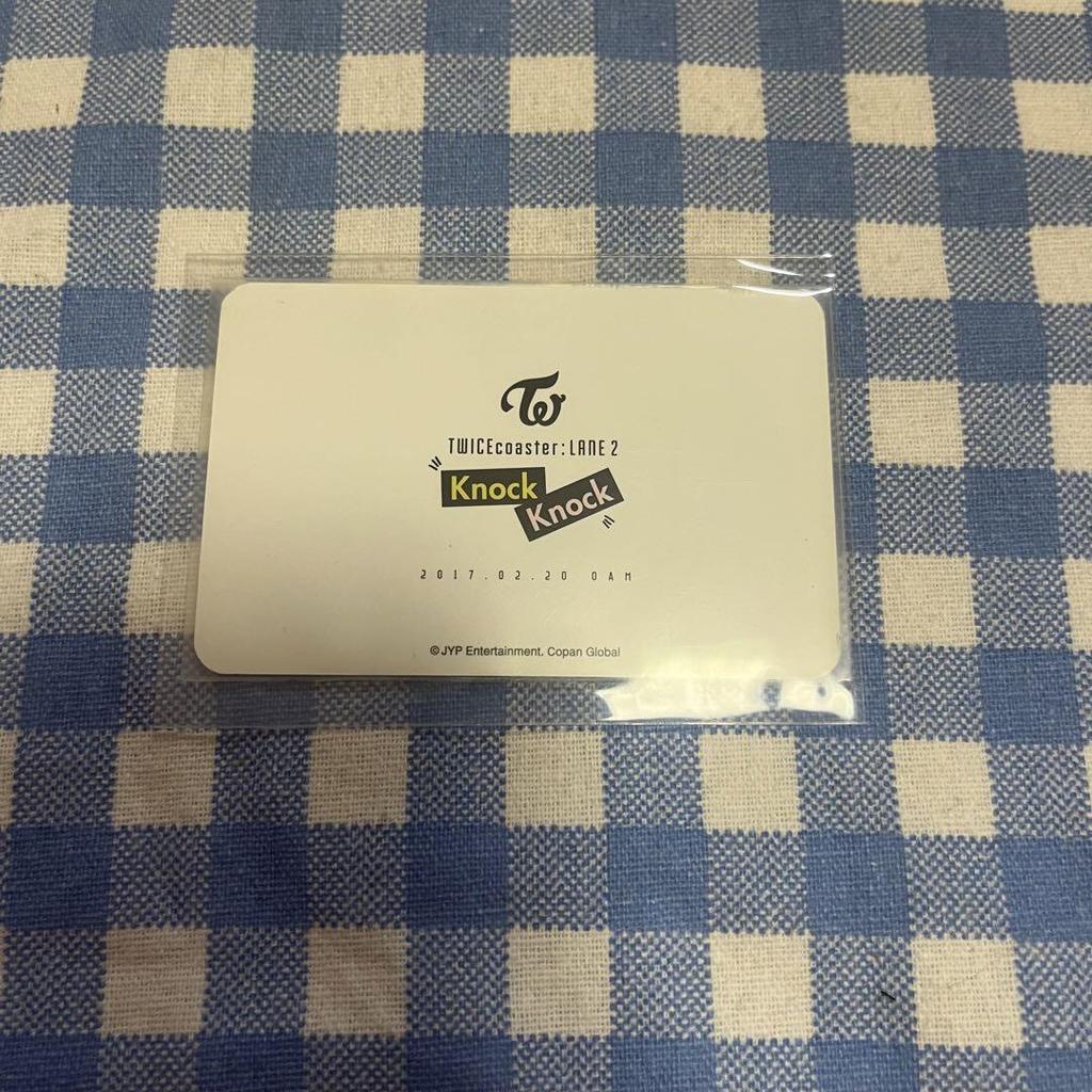[USED] TWICE knockknock limited trading card