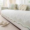 Simple Wind Sofa Cushion  New Summer Seat Cushion One-Piece Cover Cloth Towel Fixed Combination Sofa Cover