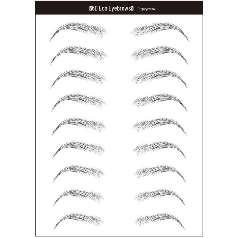 3D Waterproof Eco-Imitation Eyebrow Tattoo Stickers