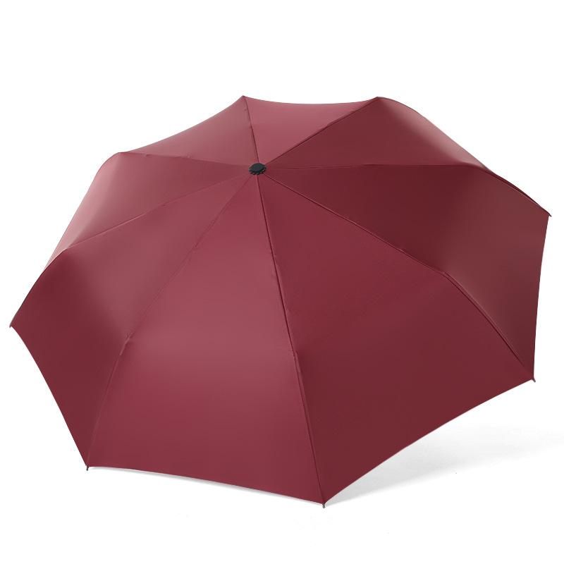 Automatic umbrella weather and rain vinyl umbrella cartoon cute sun umbrella creative Korean version of Muse tri-fold umbrella