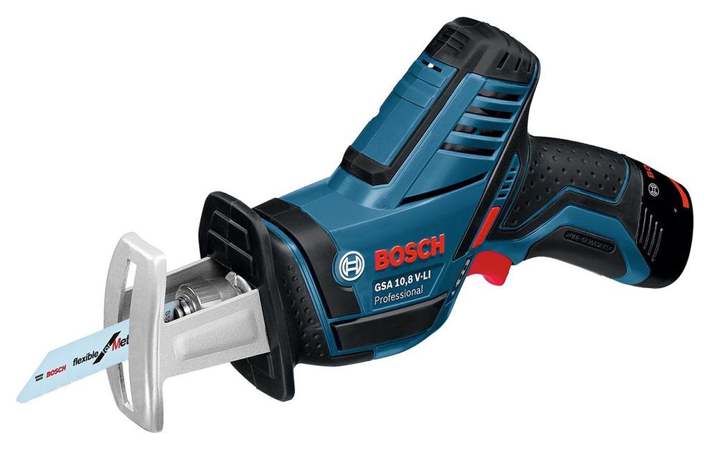Bosch Professional Cordless Saver Saw Carrying Case 10.8V (2.0Ah2 Pieces, Charger, Included) GSA10.8V-LIN