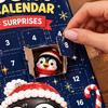 Festive Desk Decor 2026 Animal Advent Calendar with 24 Penguin Figures, Christmas Countdown Set Holiday Toys for Kids Adults, Decorative Theme