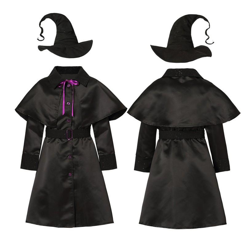 Womens Sexy Witch Costume Halloween Cosplay Party Dress Up Outfit Fantasy Theme Stage Wear