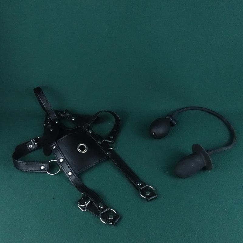 Harness-Style Anti-Vomiting Deep Throat Pleasure Gag Ball BDSM Prop