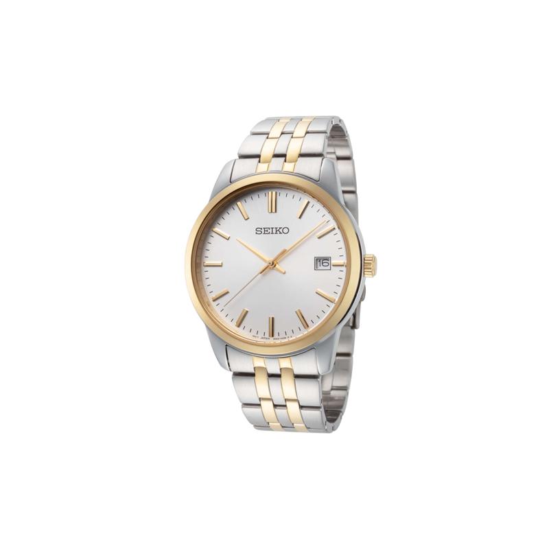 SEIKO 50 meters waterproof Quartz Steel Strap women s watch white dial SUR402P1 белый