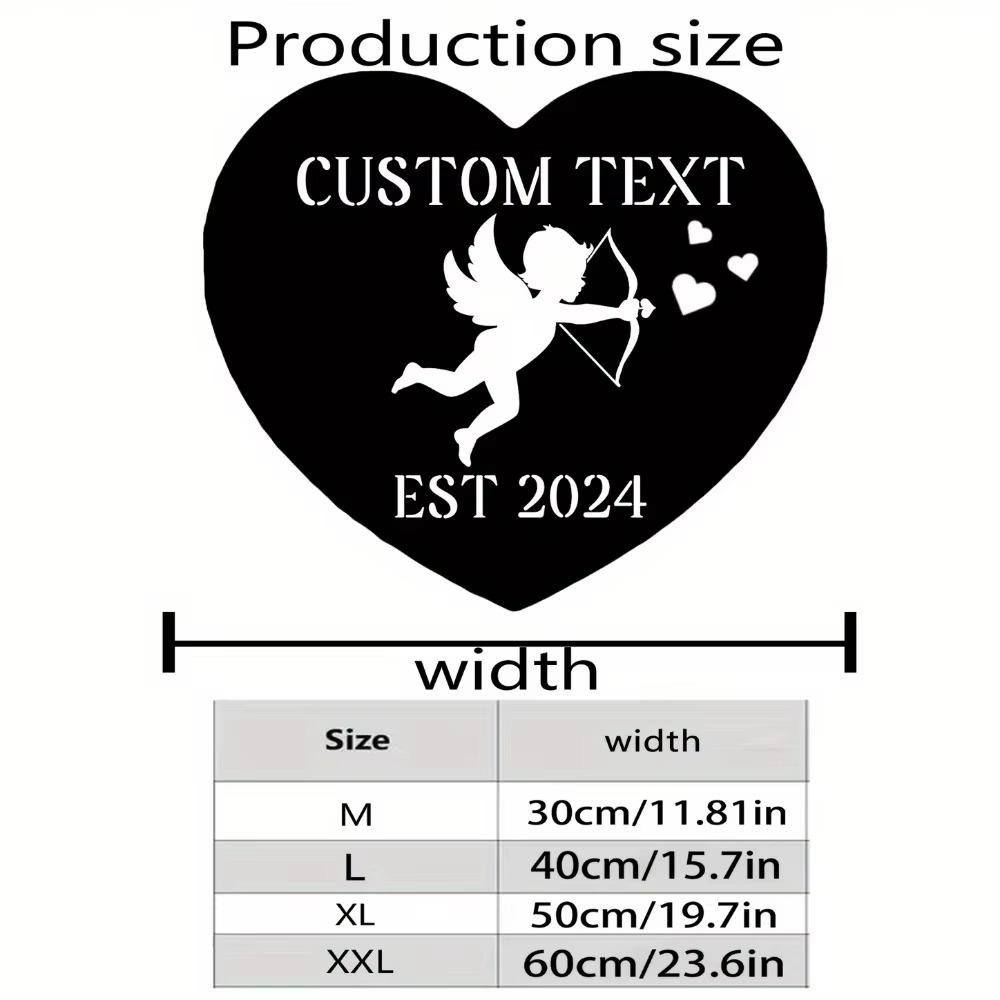 Vintage Metal Wall Sign 1pc Custom Cupid Love Theme Valentine Decor