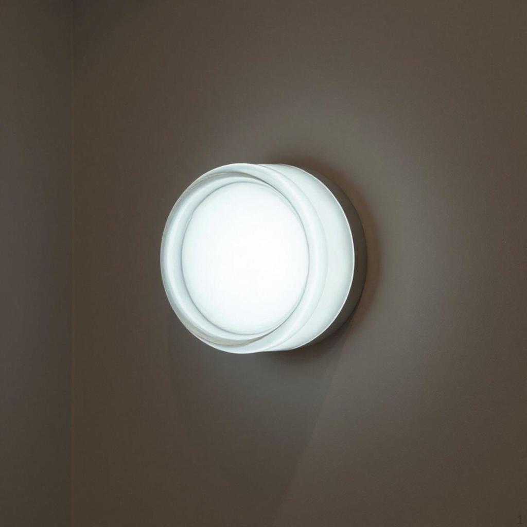 Nordic Theme Wall Lamp Compact Size Round Artistic Design Minimalist Circular Sconce for