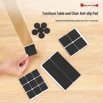Thickened Silicone Foam Furniture Leg Pads - Shock-Absorbing, Wear-Resistant & Anti-Slip Mesh Adhesive