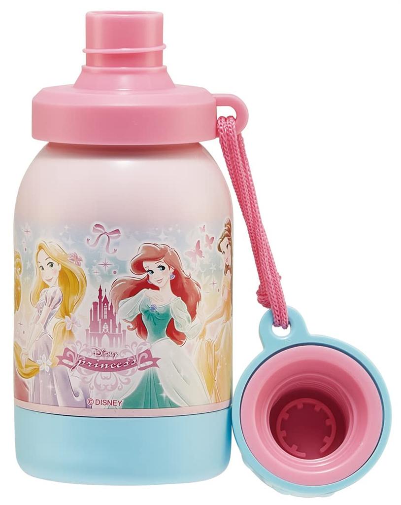 Skater 380ml Stainless Steel Water Bottle, Single Layer, for Room Temperature Drinks, Disney Princess Design 23, SSSC4-A