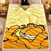 Flannel BlanketGarfield cartoon Warm Soft Throw Blanket for Indoor Sofa Bed Living Room Use
