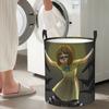 Fran Swedish Horror Adventure Game Bow Folding Laundry Baskets Dirty Clothes Sundries Storage Basket Home Organizer Hamper