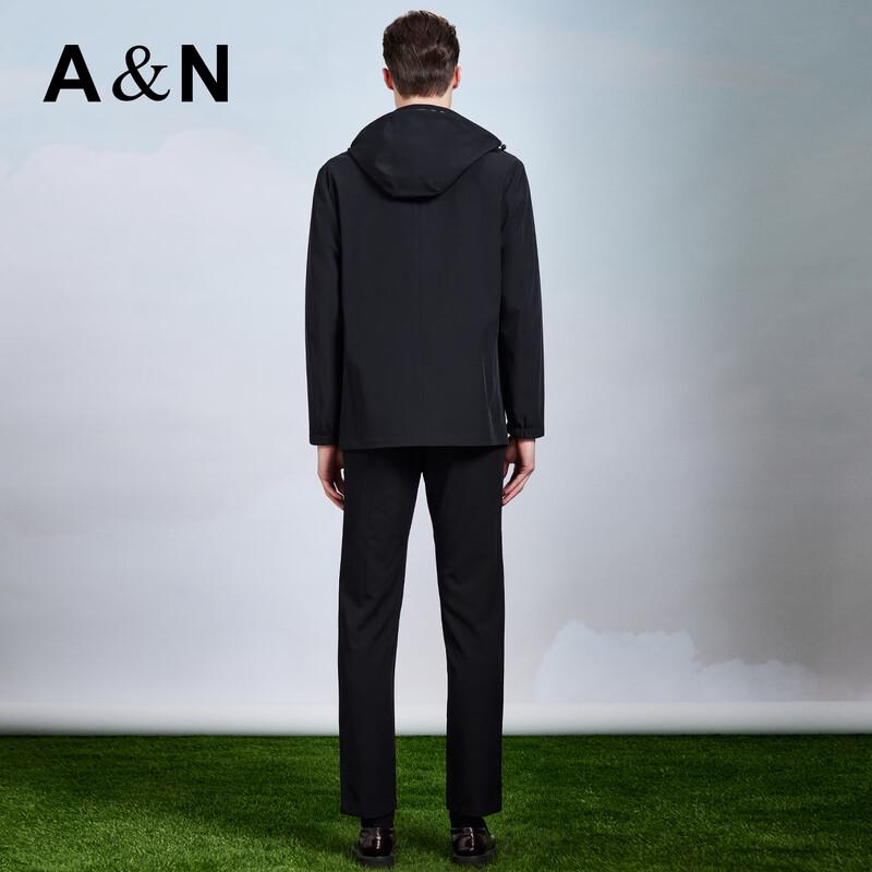 Men's Detachable Hooded Windbreaker Jacket