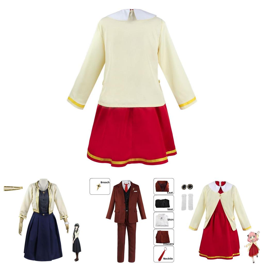 Spy×family Anya Forger Costume Dress Uniform For Kids Perfect For Cosplay And Role Play