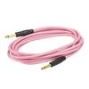 Uxcell Guitar Instrument Cable, 3M 6mm-6mm TRS Straight-to-Straight Angle, Electric Bass Cable Cord for Guitar and Bass, Pink