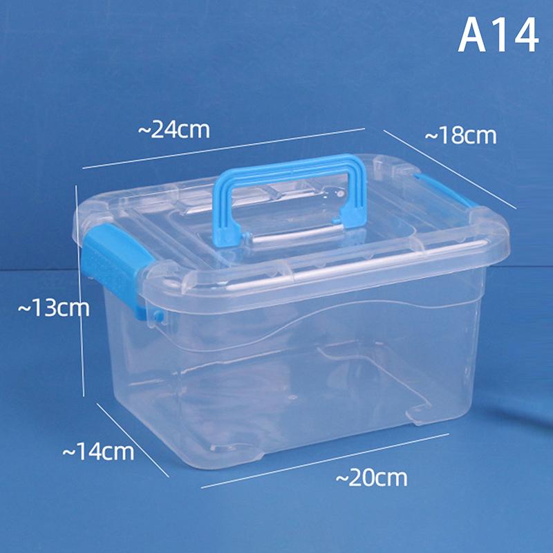 Pp Plastic Storage Box With Lid Portable Kids Toys Student Stationery Jewelry Storage Case Container Cosmetics Sorting Box