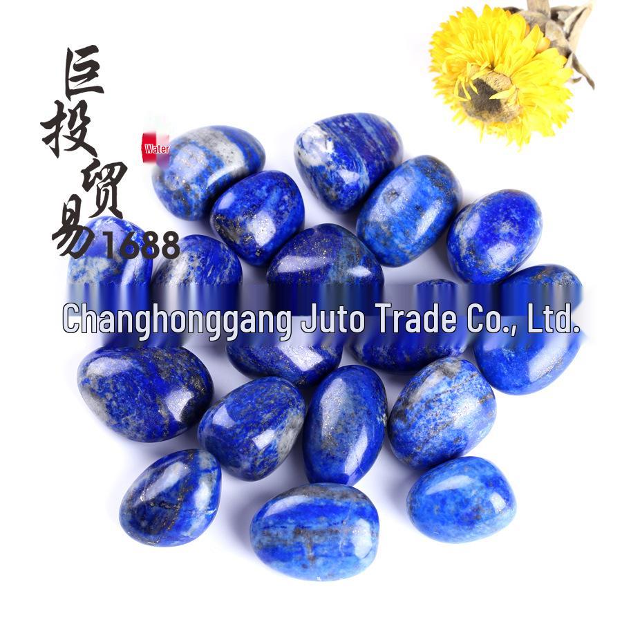 

Large Lapis Lazuli Tumbling Stones for Fish Tanks, Potted Plant Decor, Aromatherapy, and Collectibles.