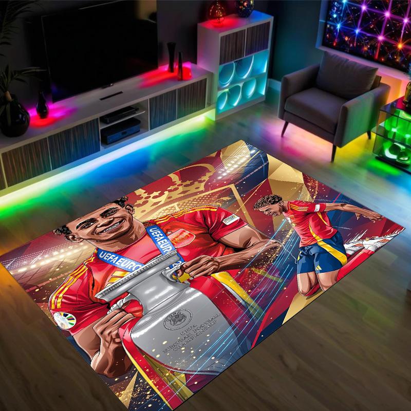 Tappeto in Velluto di Cristallo Design Yamal Accogliente Non?Tappeto Stampato Antiscivolo per Camera da Letto Soggiorno Ingresso