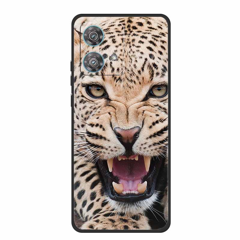 For Motorola Edge 40 Neo Case Animals TPU Soft Silicone Phone Cover for Moto Edge 40 Neo 5G Edge40 Neo Shockproof Wolf Fundas