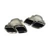 Suitable for Mercedes Benz AMG GT63 Benz AMG GTC W167 Silver Four-Outlet Stainless Steel Rectangle Exhaust Tip