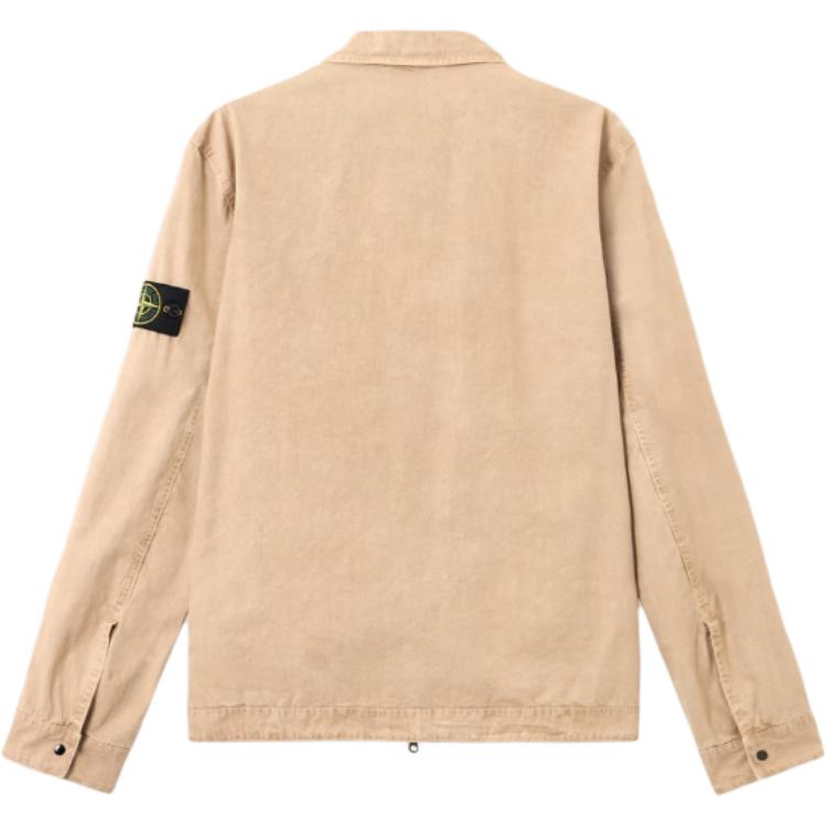 STONE ISLAND Ss26 Zipper Logo Polo Neck Long Sleeve Jacket Men Jackets L1S151200008S00WN-V019A