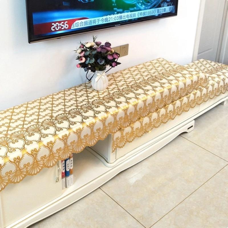 Waterproof, Oil-Proof And Anti-Scalding Coffee Table Tablecloth Leave-In Rectangular Table And Chair Dining Table Household Living Room Light Luxury