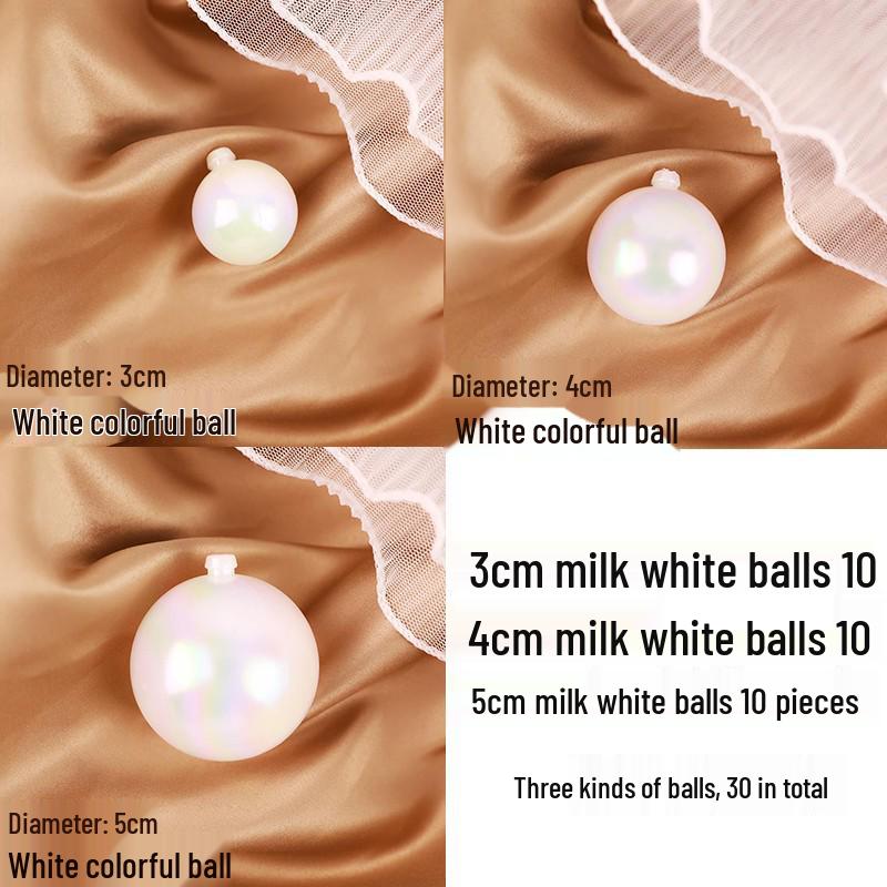 

50-Piece Iridescent Wishing Balls: Colorful Transparent Cake Decorations for Birthdays