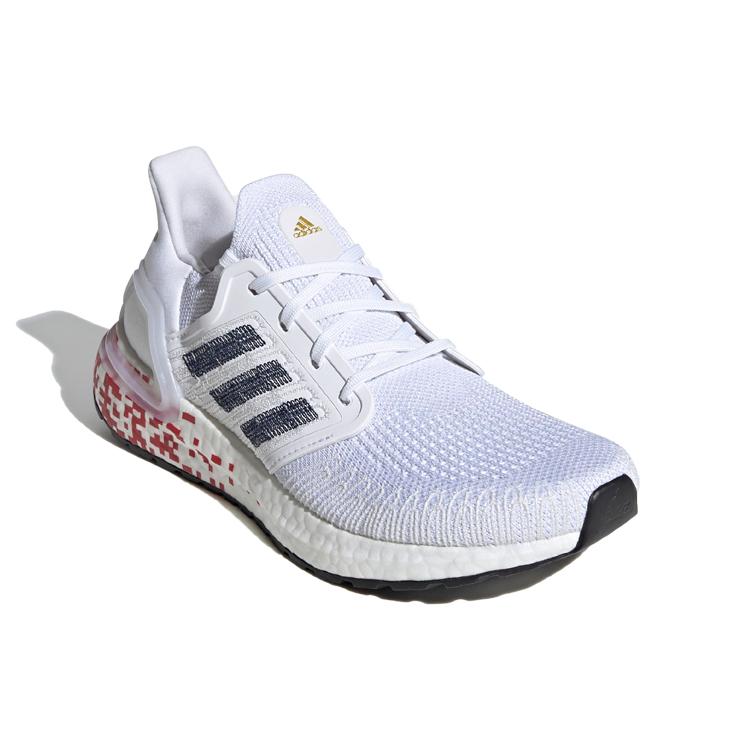 New Adidas UltraBoost 20 'Digital Pixel White Scarlet' Women's EG0722