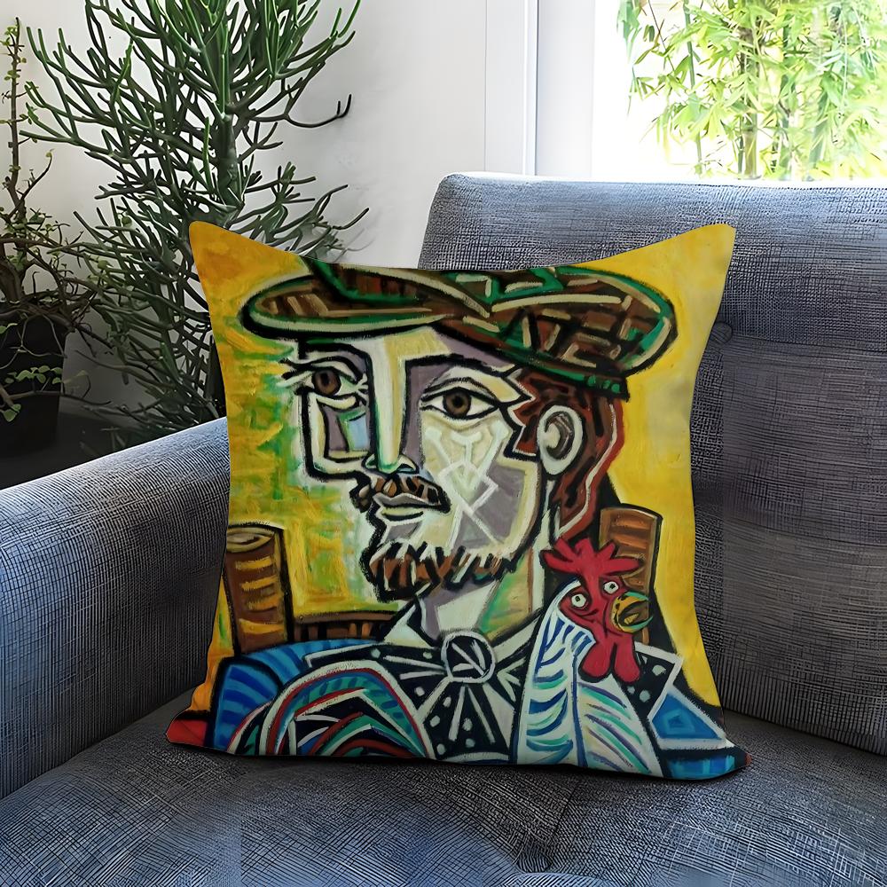P-Picasso Art Potah na polštář Pohodlný oboustranný potah na polštář Ideální pro auto, pohovku, ložnici a další