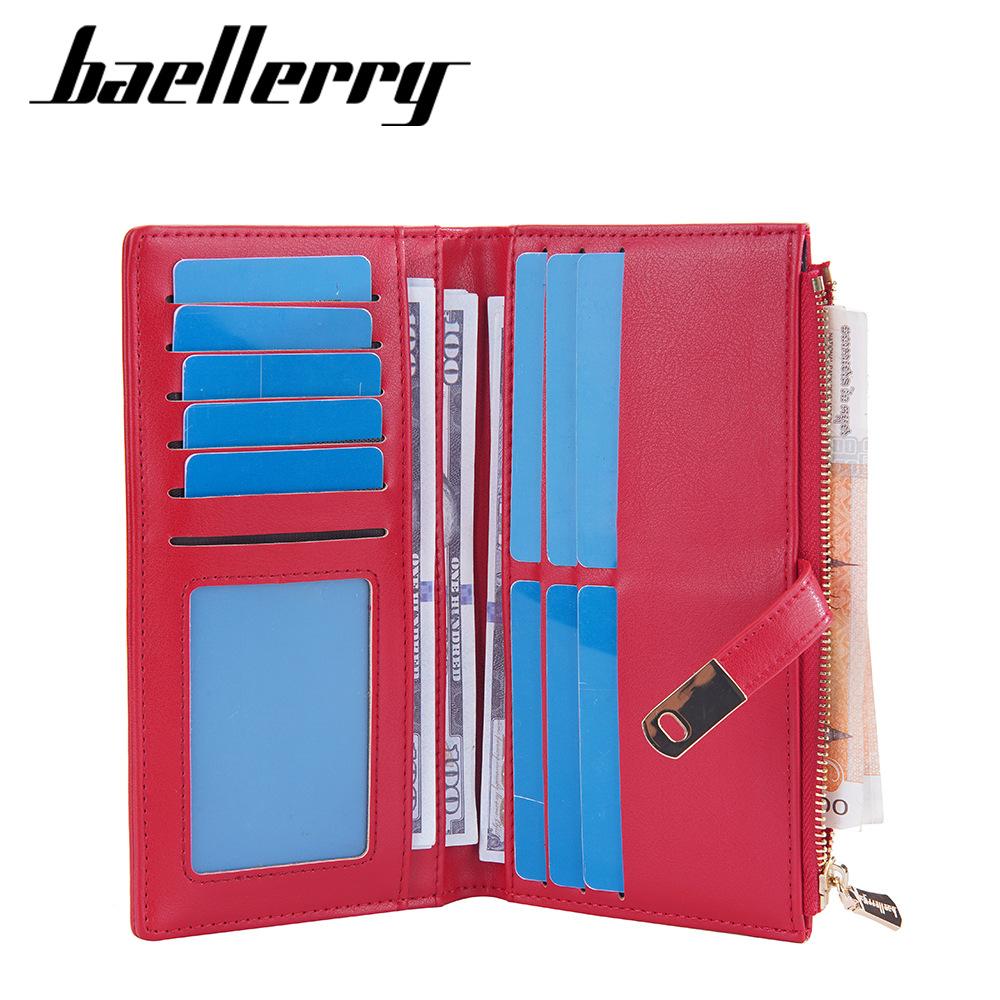 Women's Long Purse Hasp Closure Wallet Multi-card Slots Billfold Fashion Cell Phone Bag Zipper Coin Purse Card Holder Pu Leather Clutch Bag