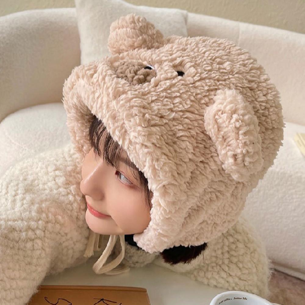 Vintermössa med teddyfleece-snodd för kvinna eller par