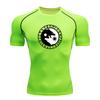 Men's Compression Workout T-Shirt, Viking Wolf Yin Yang Rune