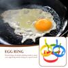 8 Pcs Kitchen Accessories for Eggs Practical Omelette Rings Household Round Molds Convenient Utensils Pancake Silicone